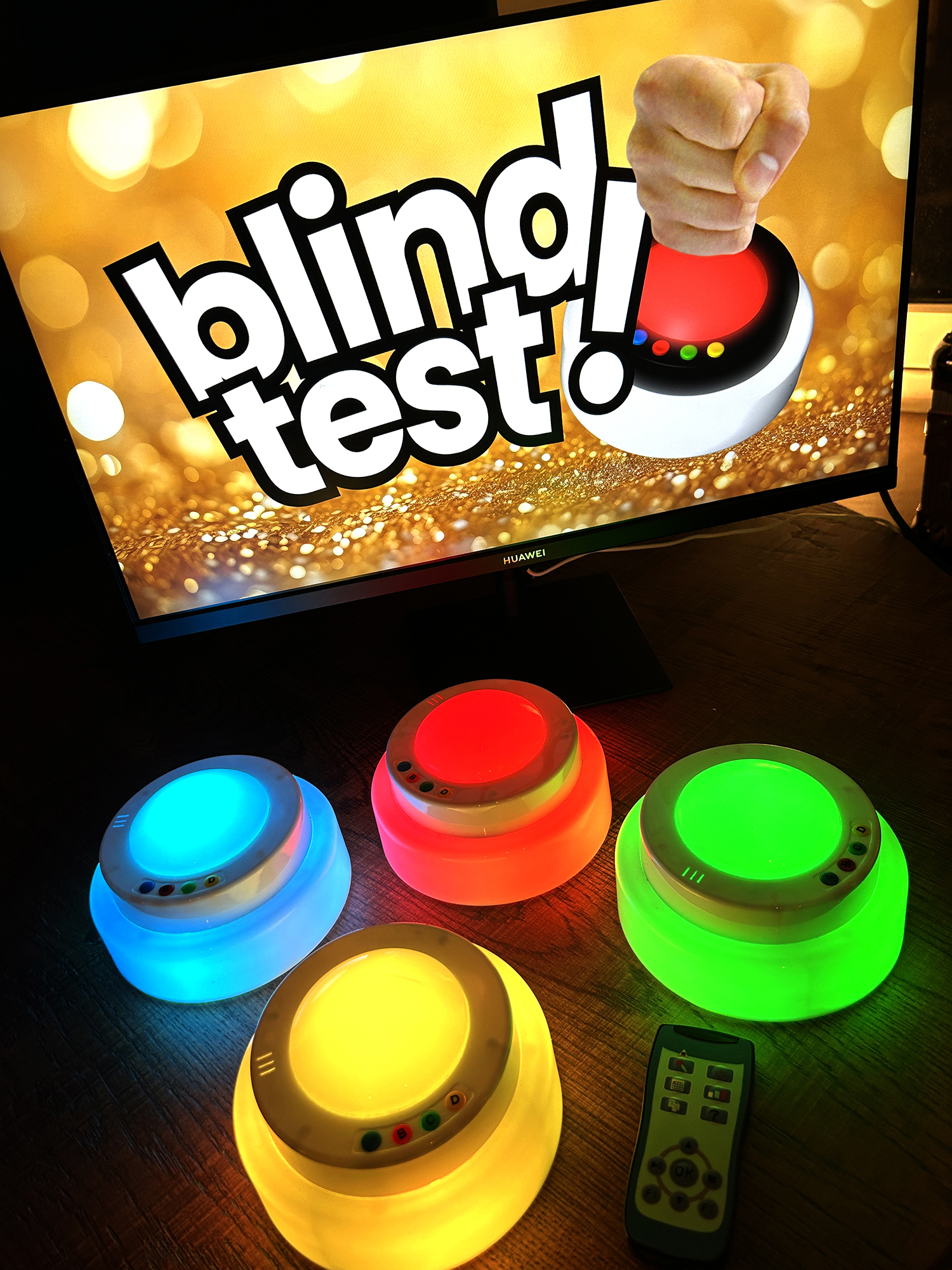 Pack 4 buzzers "RGB" Blind Test – Image 2